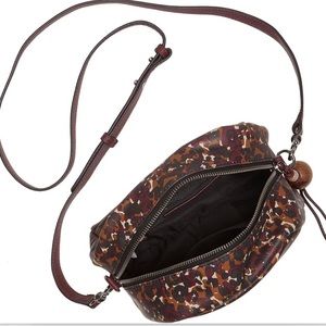 New!! Lucky Brand KATA LEATHER CROSSBODY BAG IN VISTA LEOPARD SMOOTH LEATHER